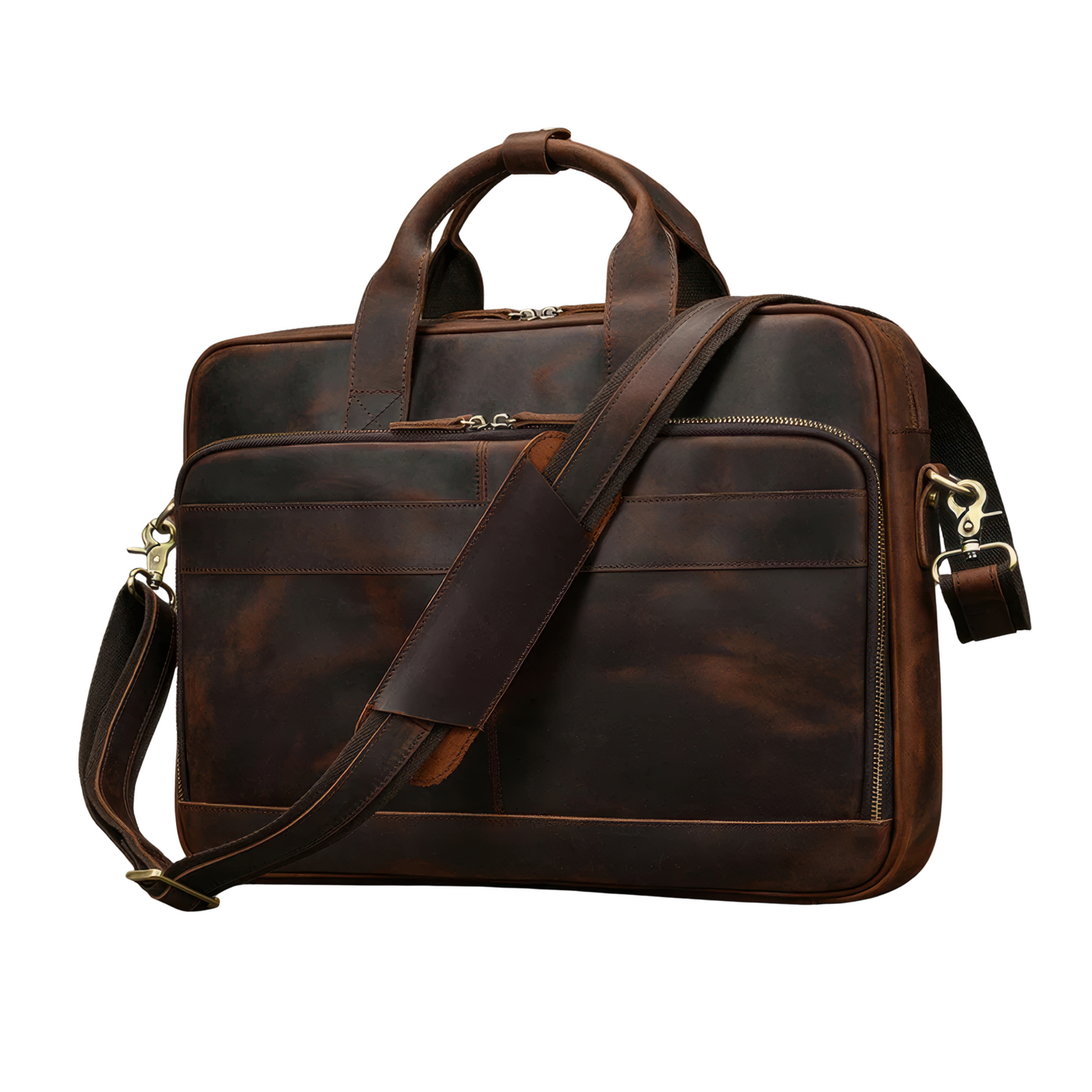 Ordinateur porte hommes document cuir