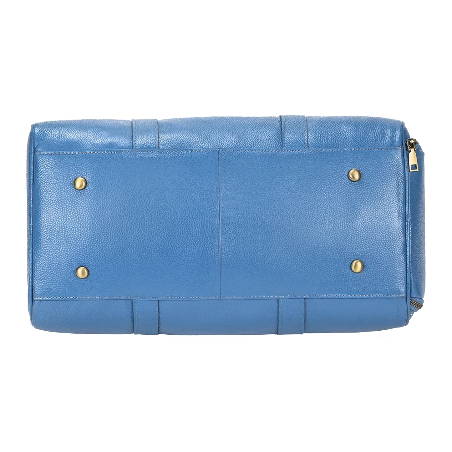 Sac voyage cuir bleu femme