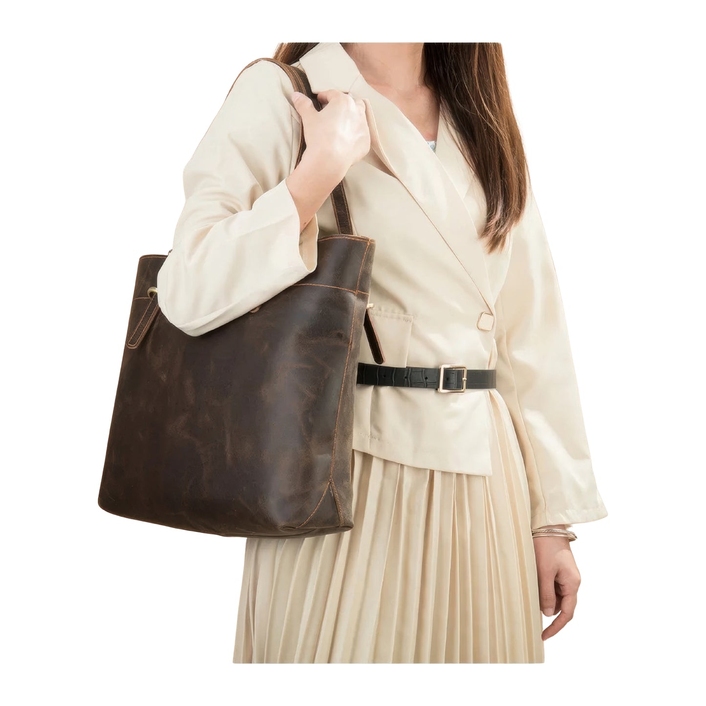 Sacs cuir vieilli cabas