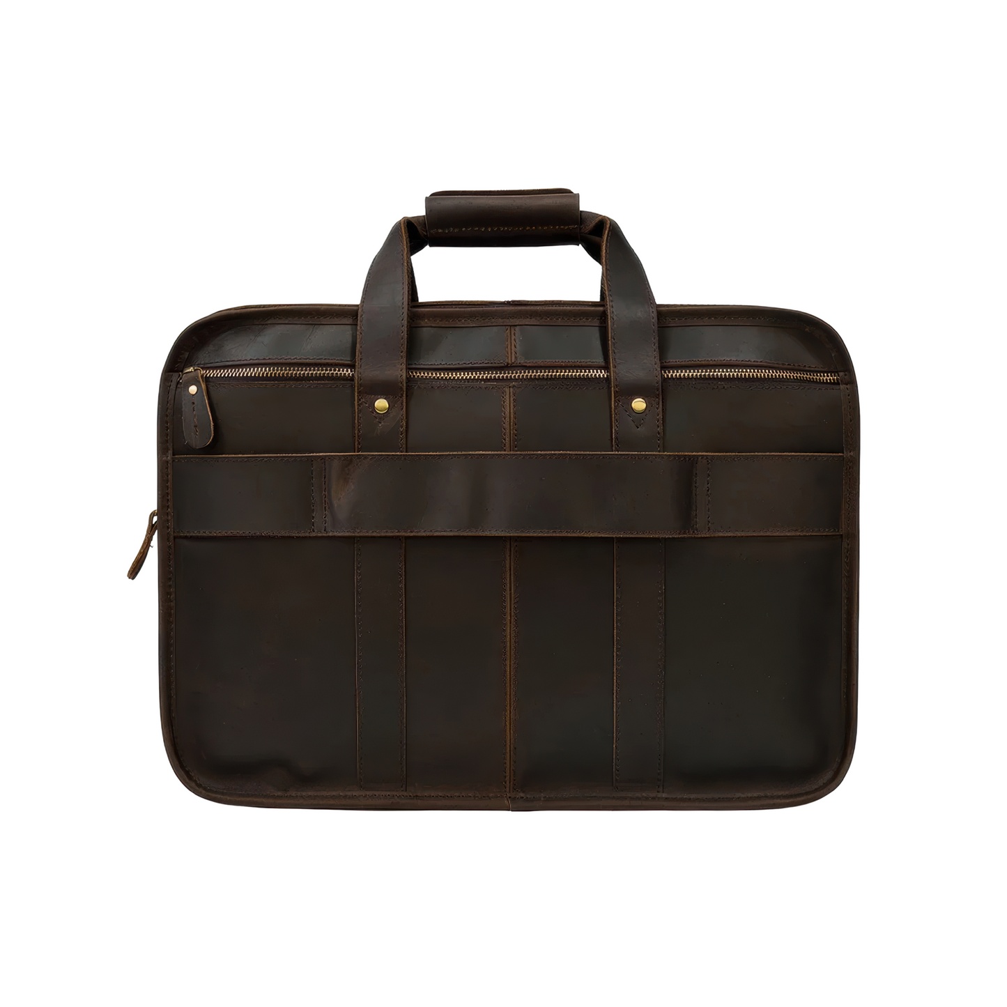 Serviette homme marron cuir