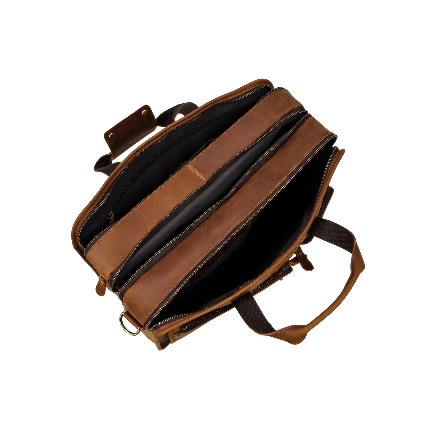 Serviette marron cuir hommes