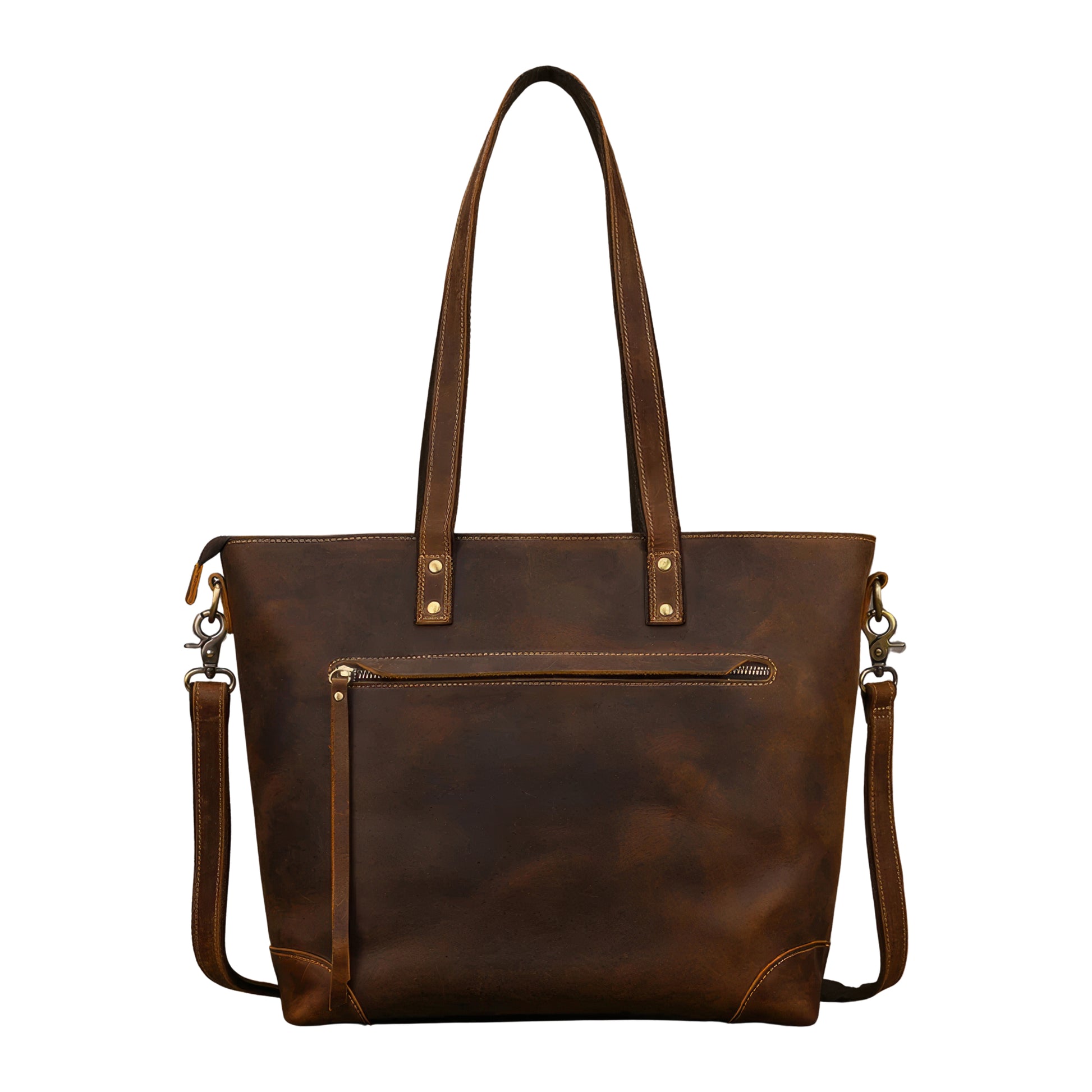 Cabas sac en cuir en bandoulière 