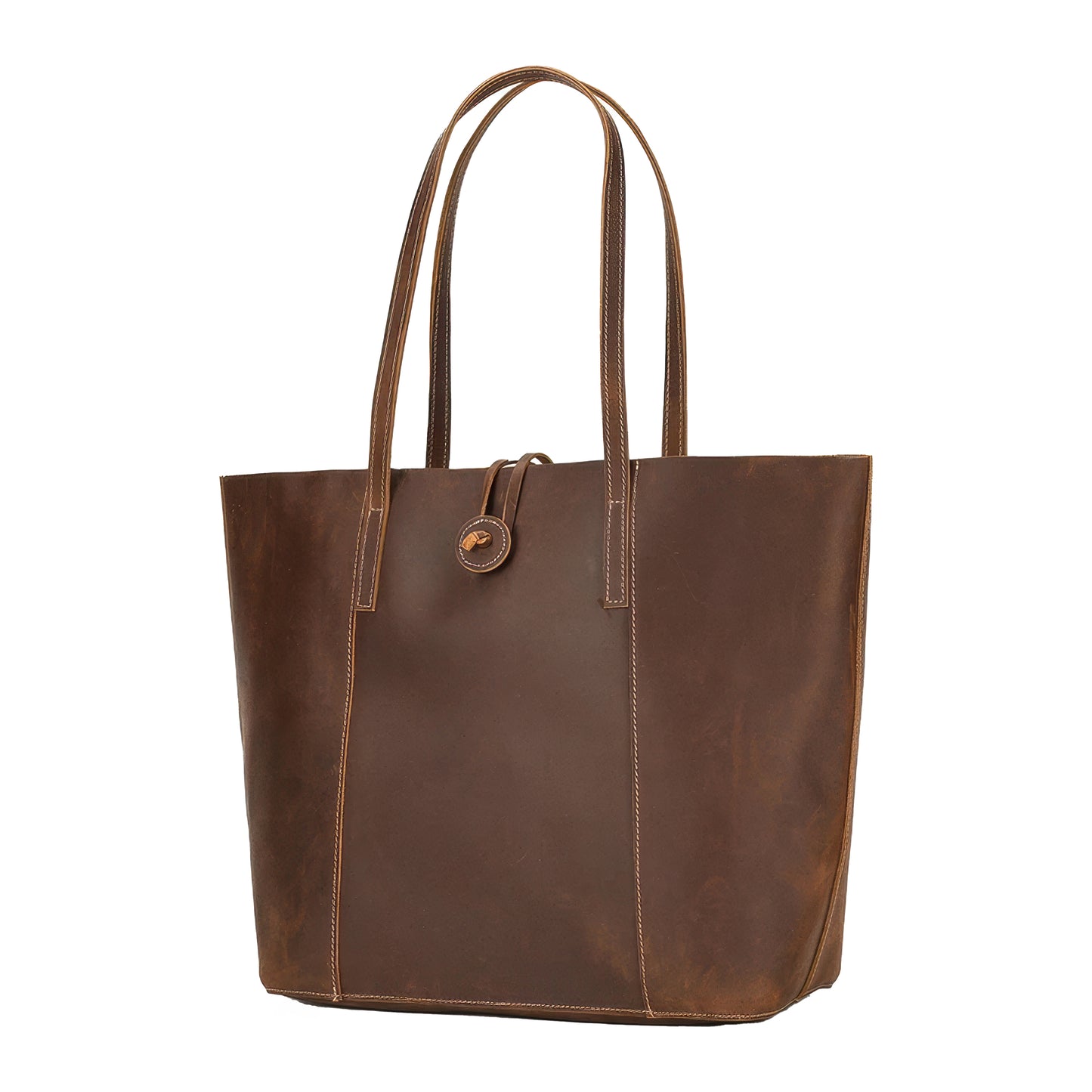 Cabas naturel cuir