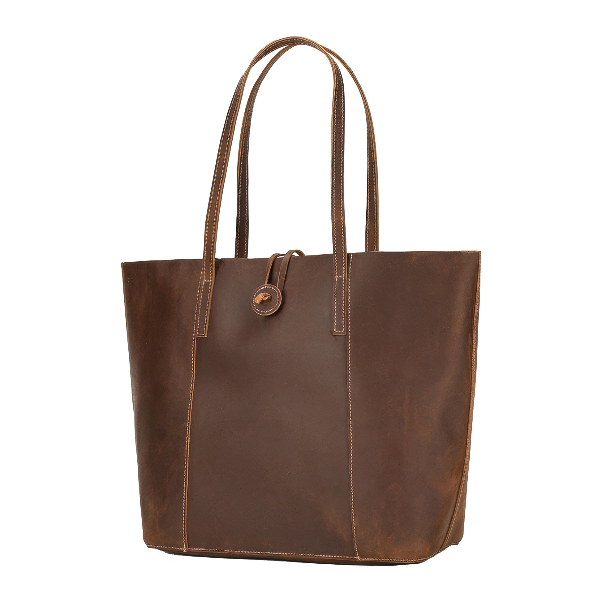 Cabas naturel cuir