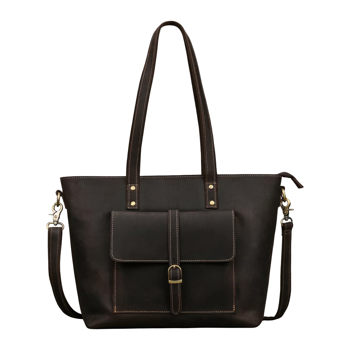 Cabas vintage cuir