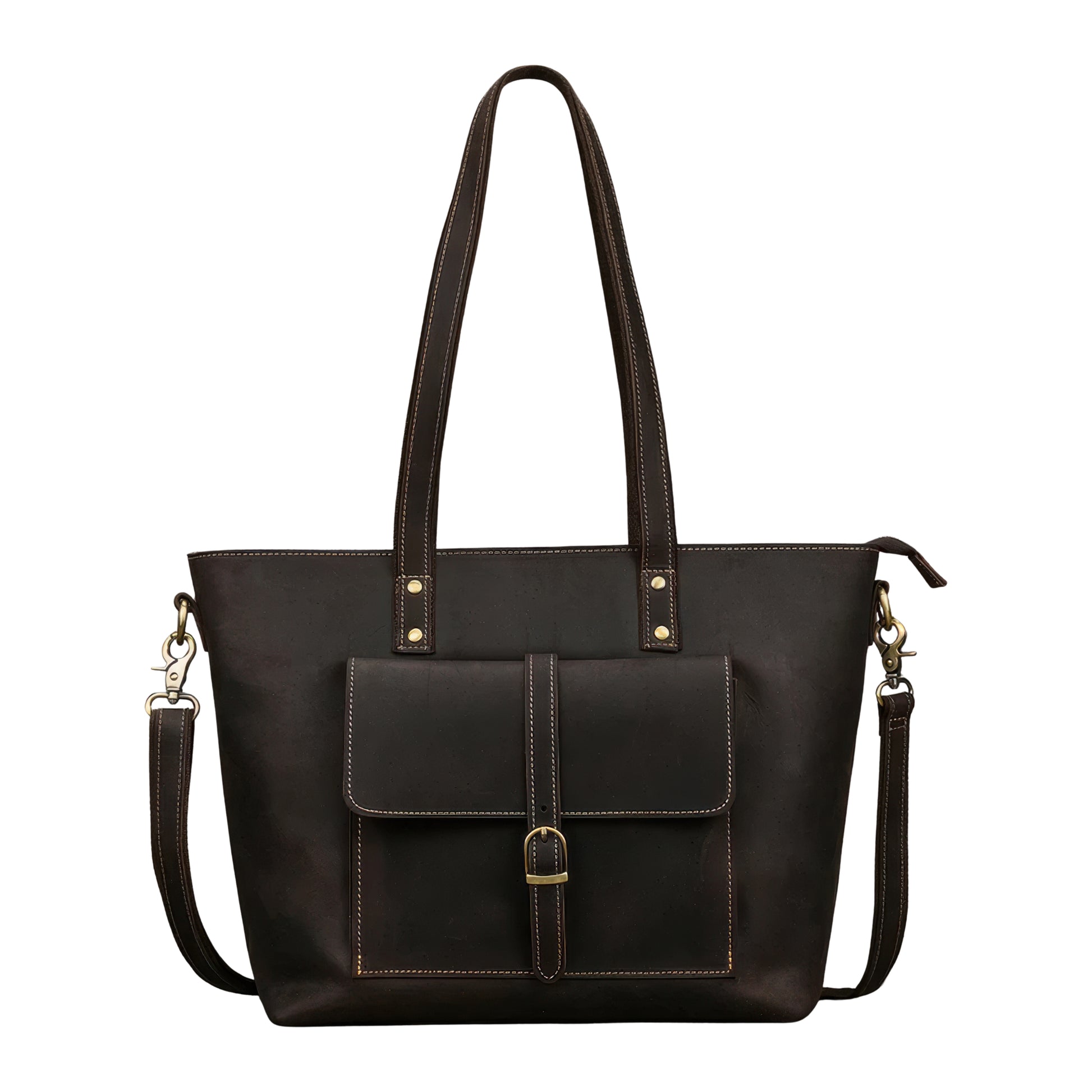 Cabas vintage cuir
