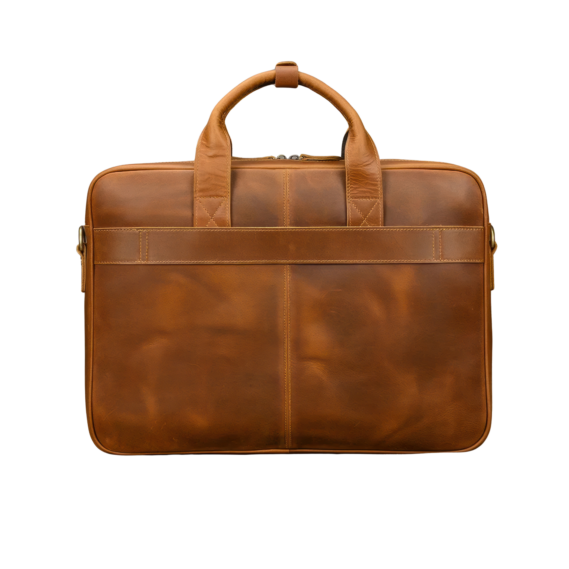 Cuir camel porte documents