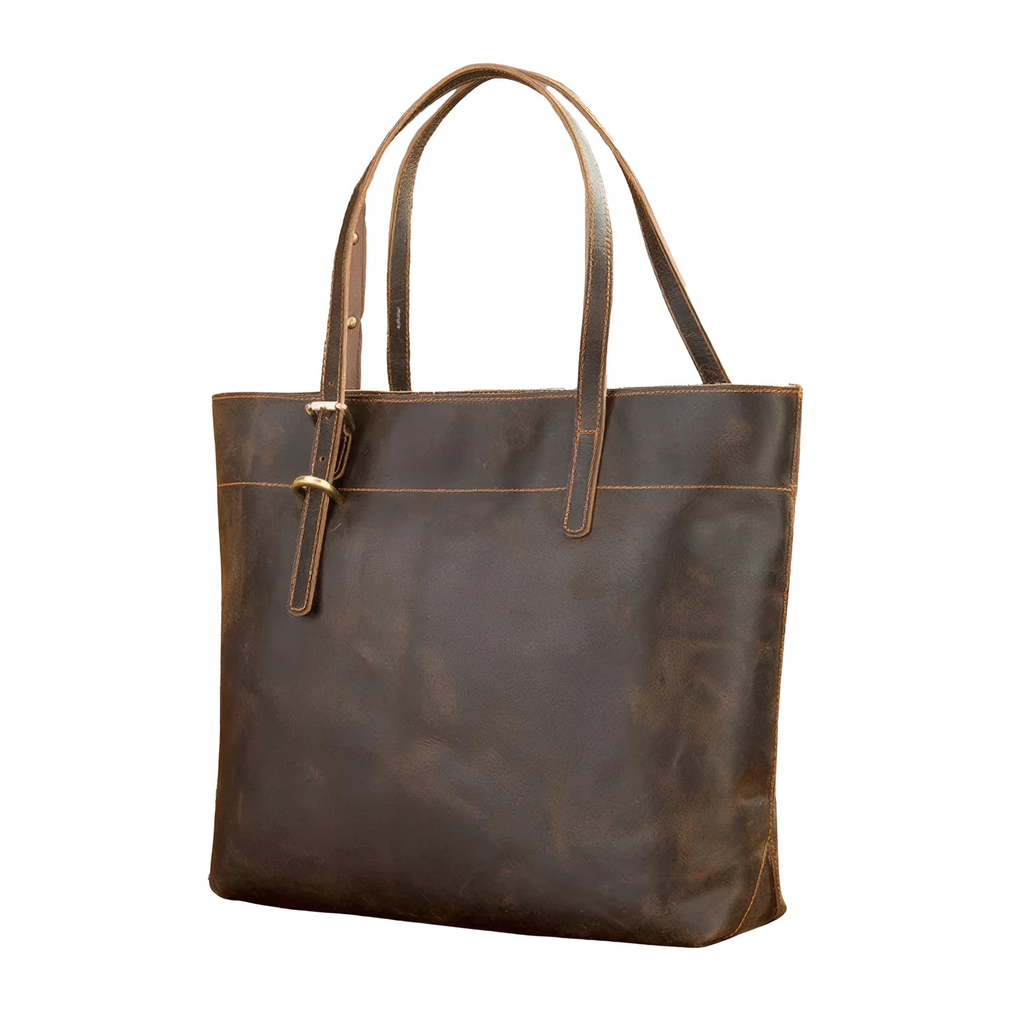 Cuir vieilli sac cabas