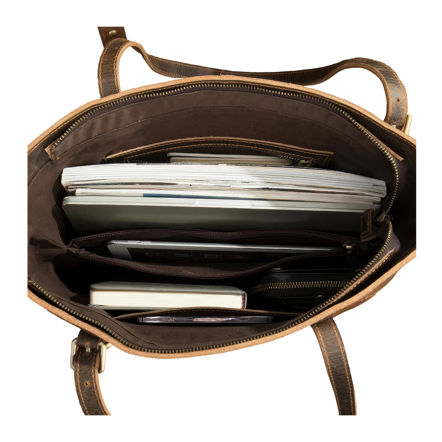 Cuir vieilli sacs cabas