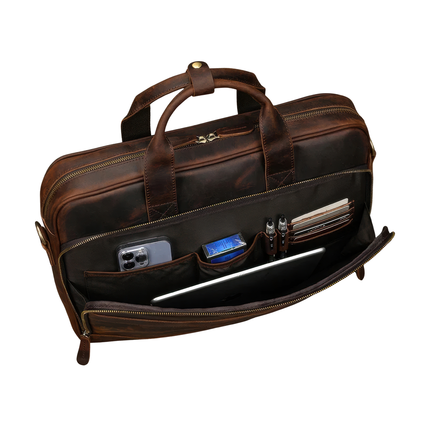 Ordinateur porte document cuir homme