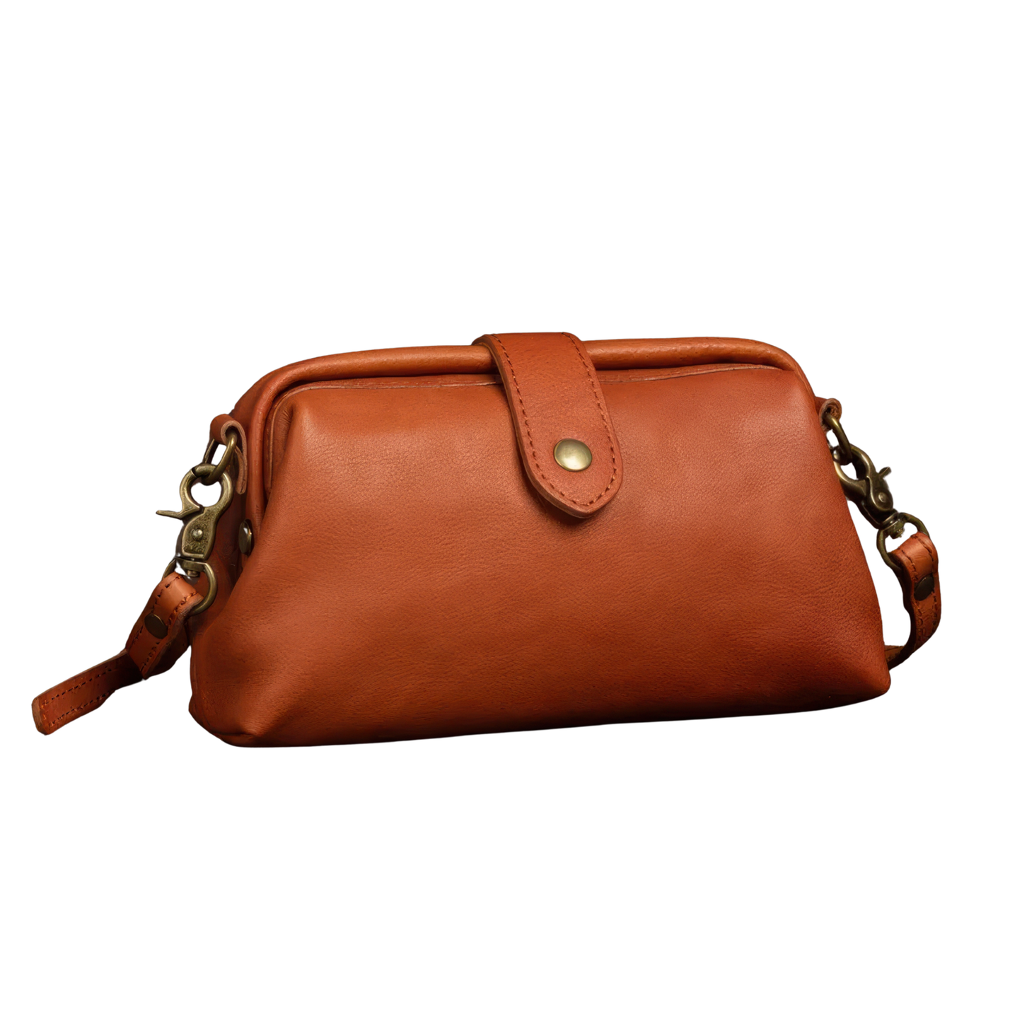 Petite pochette en cuir à bandoulière femme
