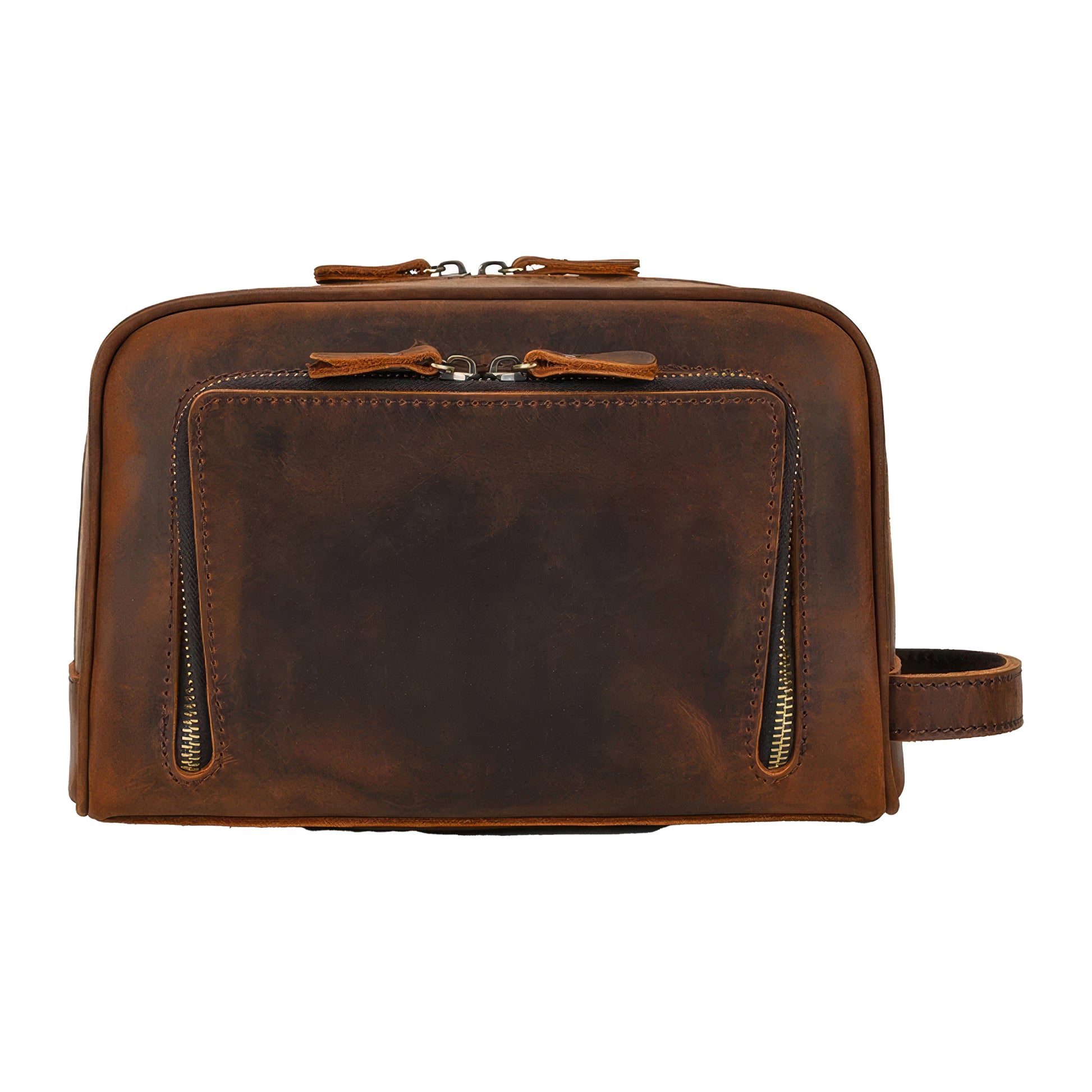 Petites trousses toilette de voyage cuir