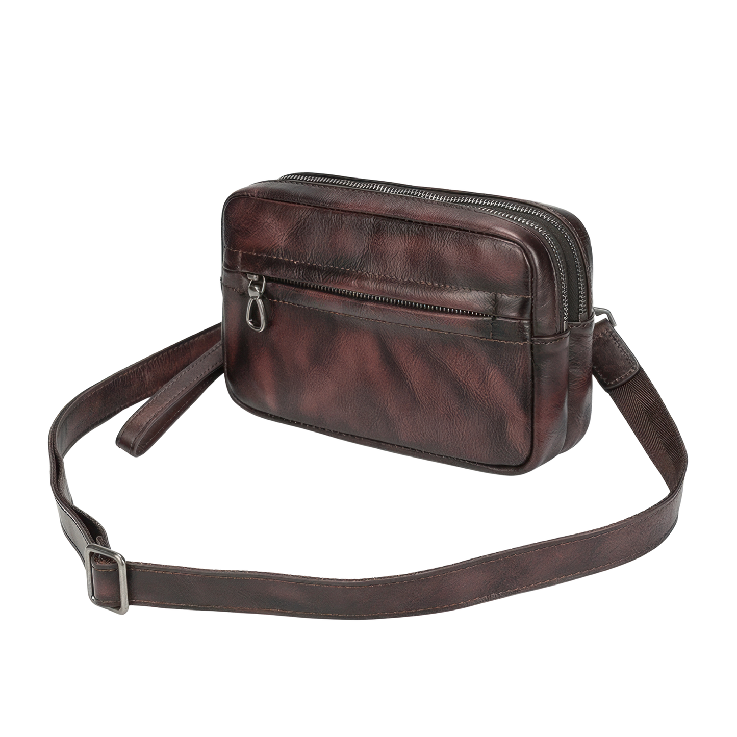 Pochette cuir bandoulière pour hommes