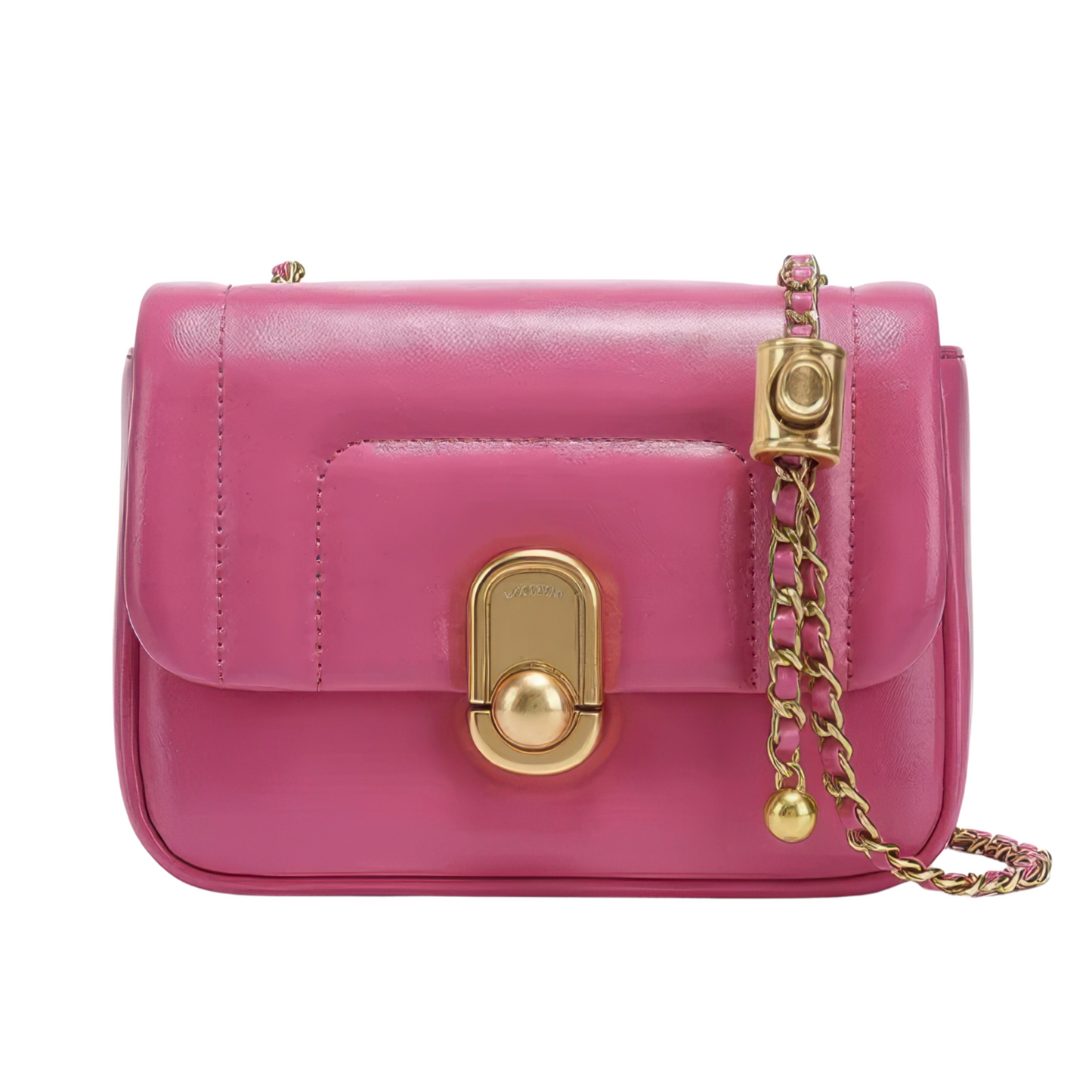 Pochette cuir rose