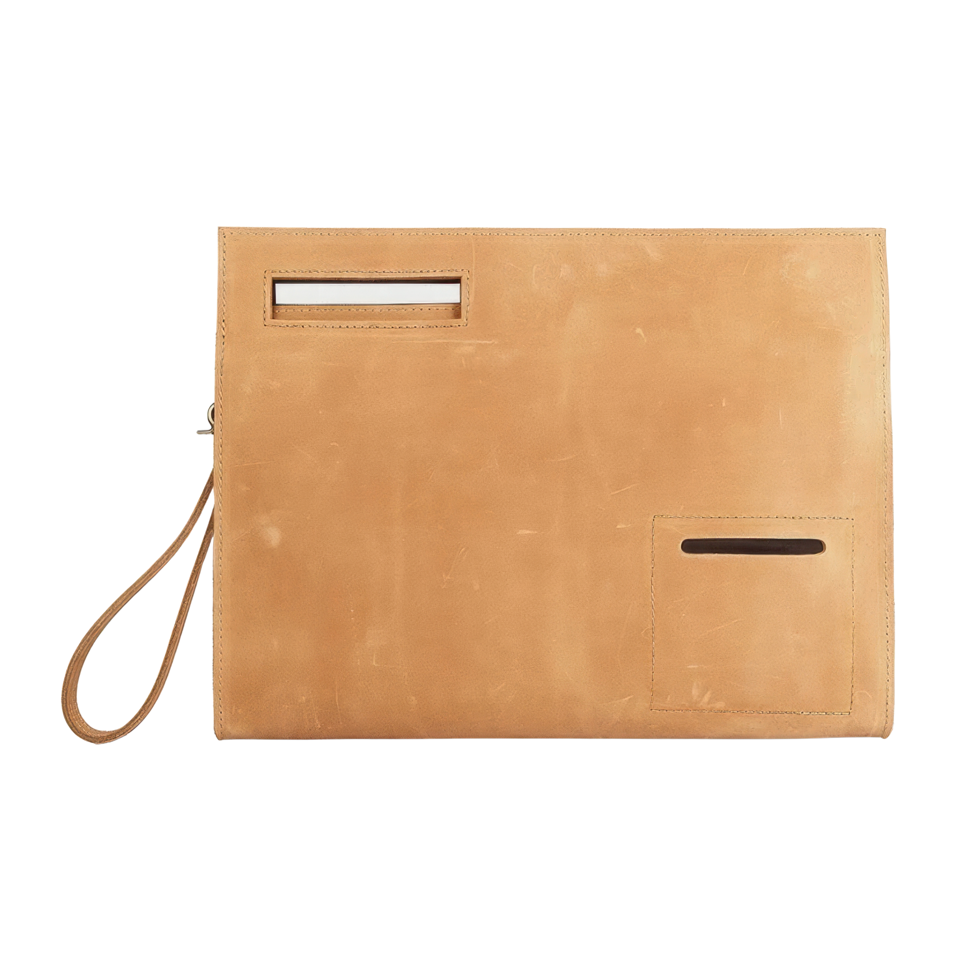 Pochette document cuir