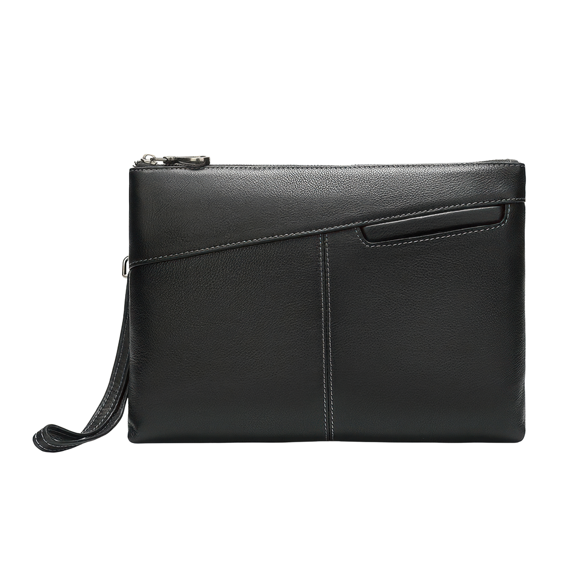 Pochette main cuire homme