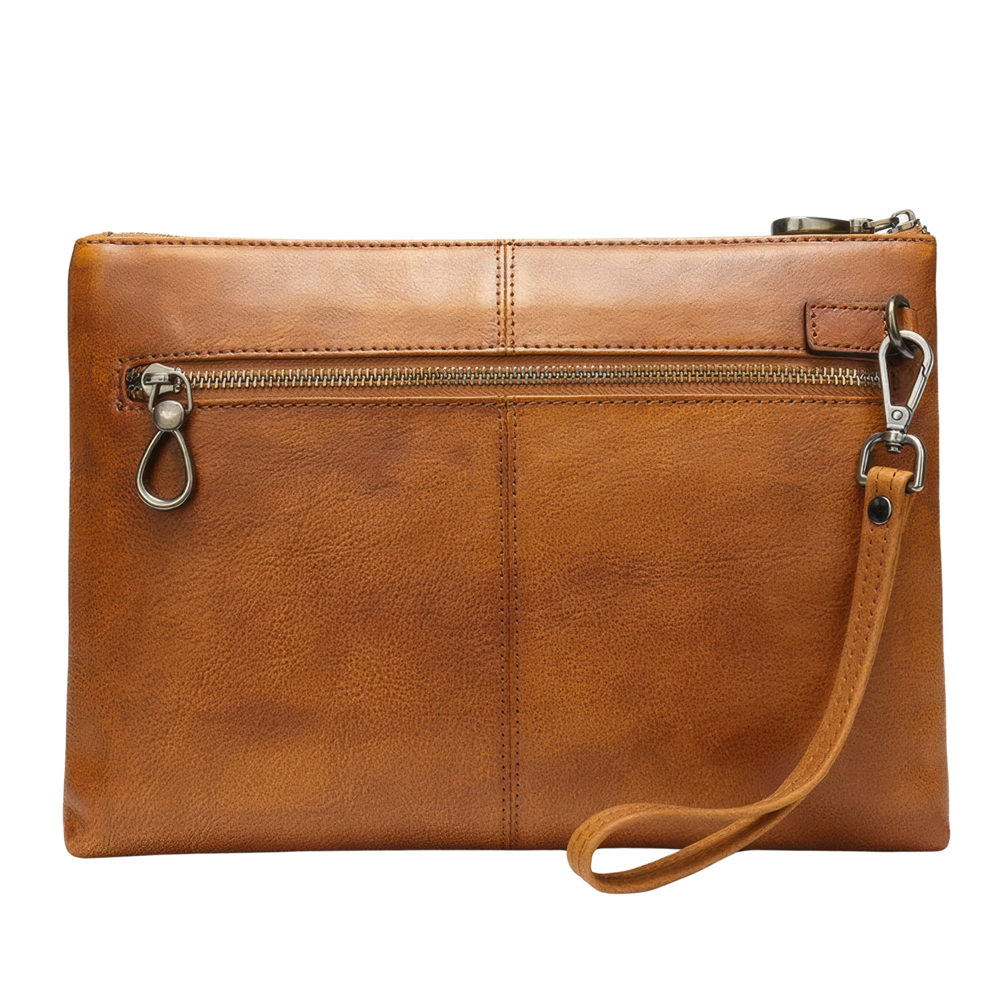 Pochette main en cuir homme