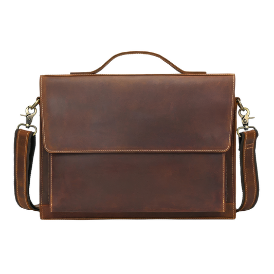 Porte document cuir lisse