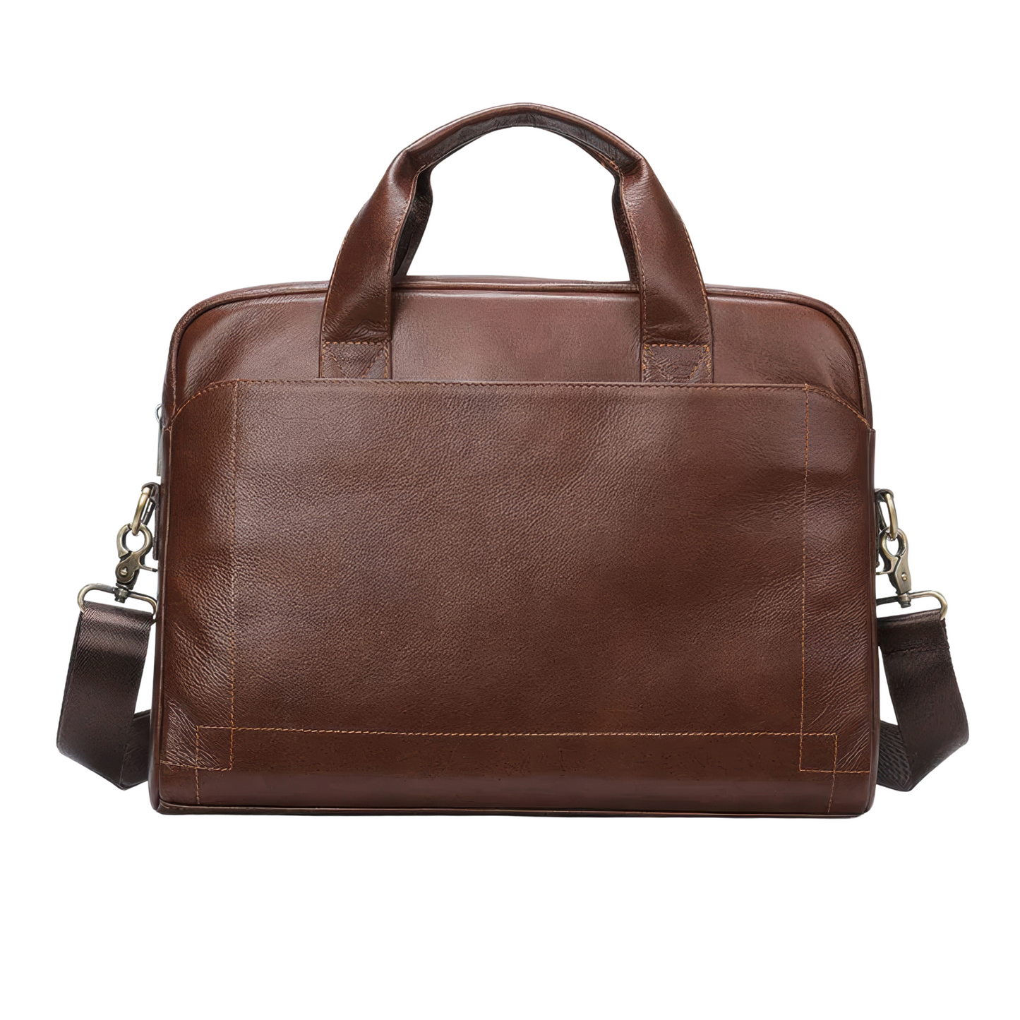 Porte Document Cuir Marron Homme