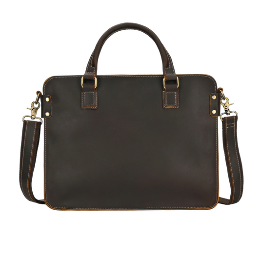 Porte document cuir vintage