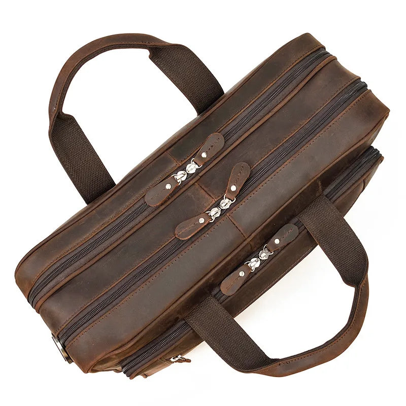 Porte serviette ordinateur cuir