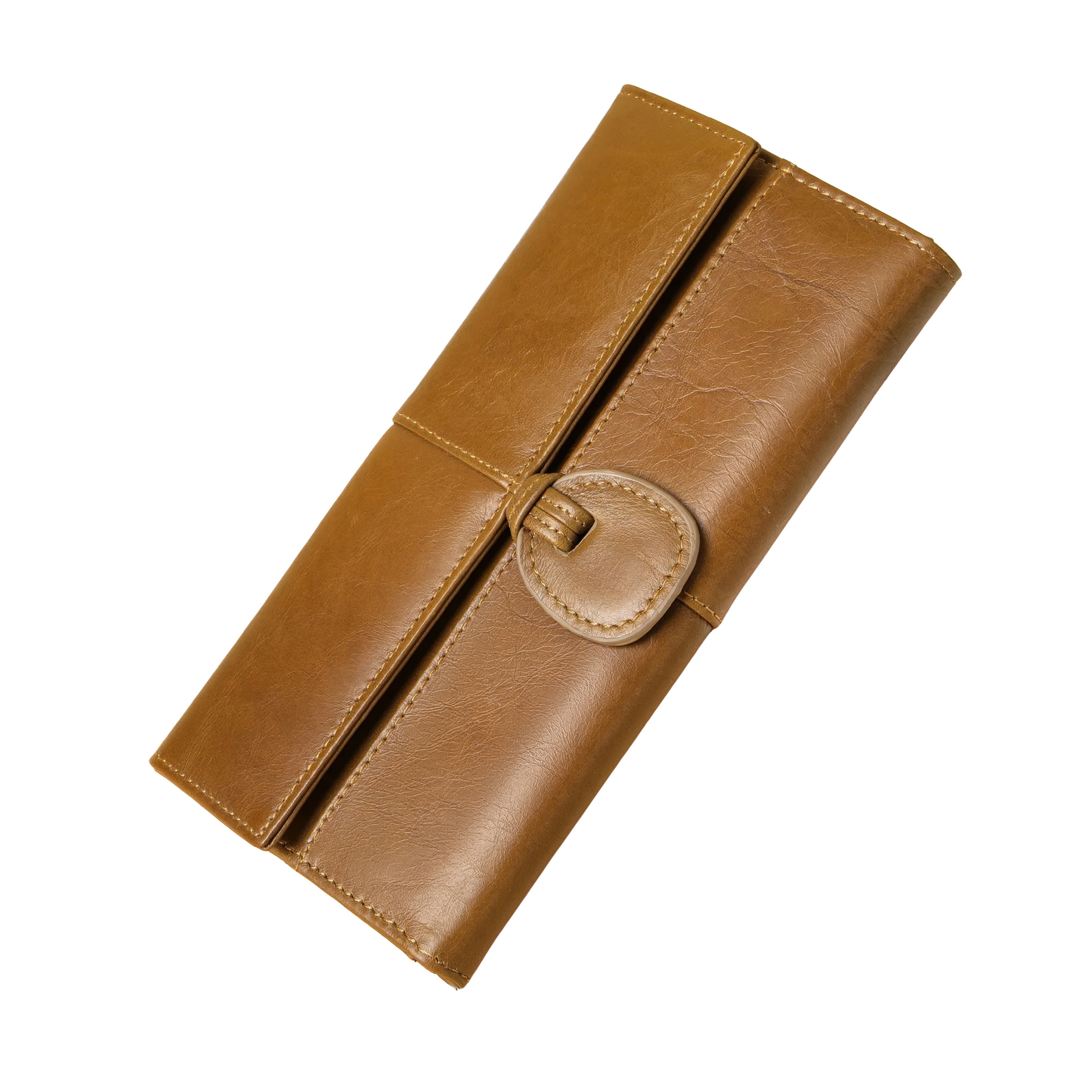 Portefeuille pochette femme en cuir