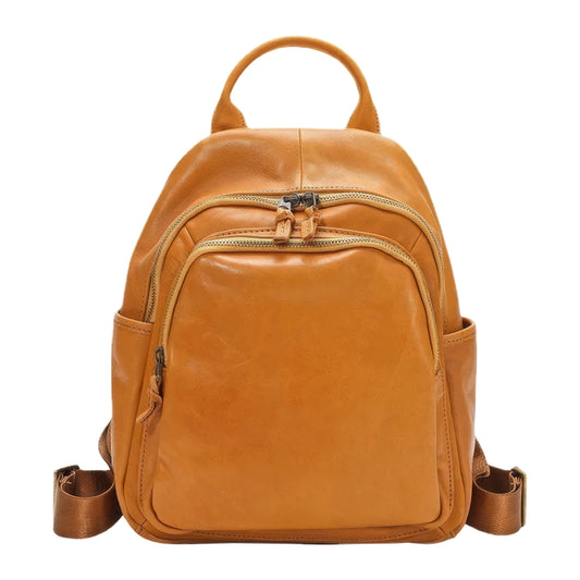 Sac à dos cuir naturel