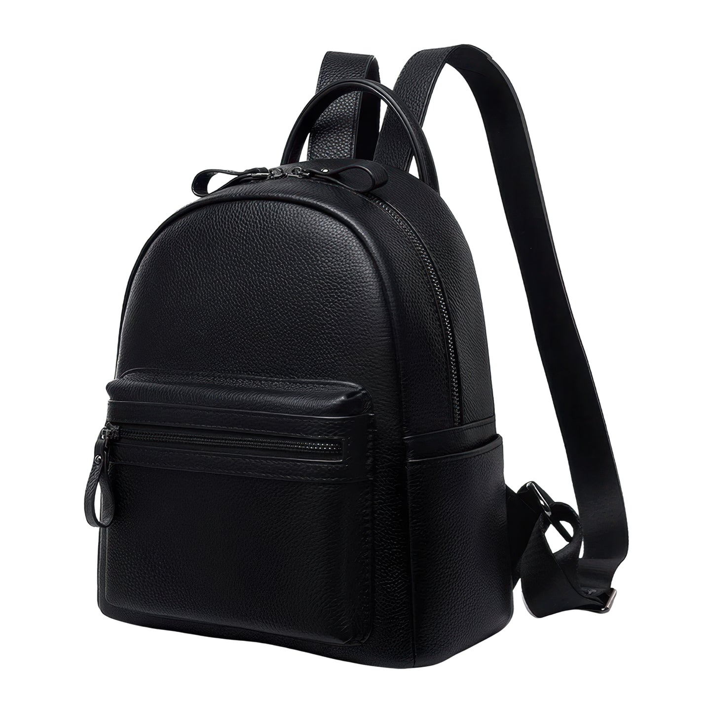 Sac a dos cuir noir femme