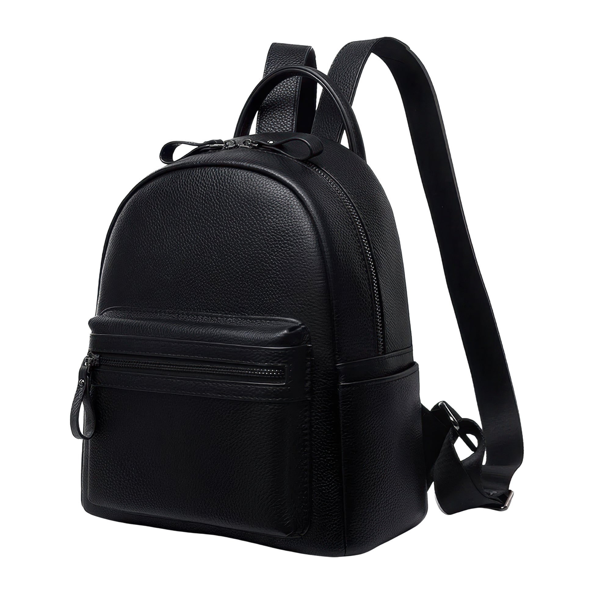 Sac a dos cuir noir femme