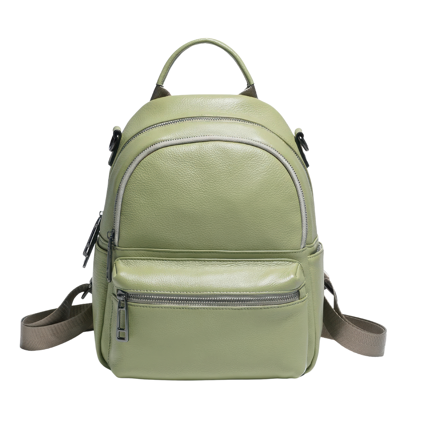 Sac a dos cuir vert
