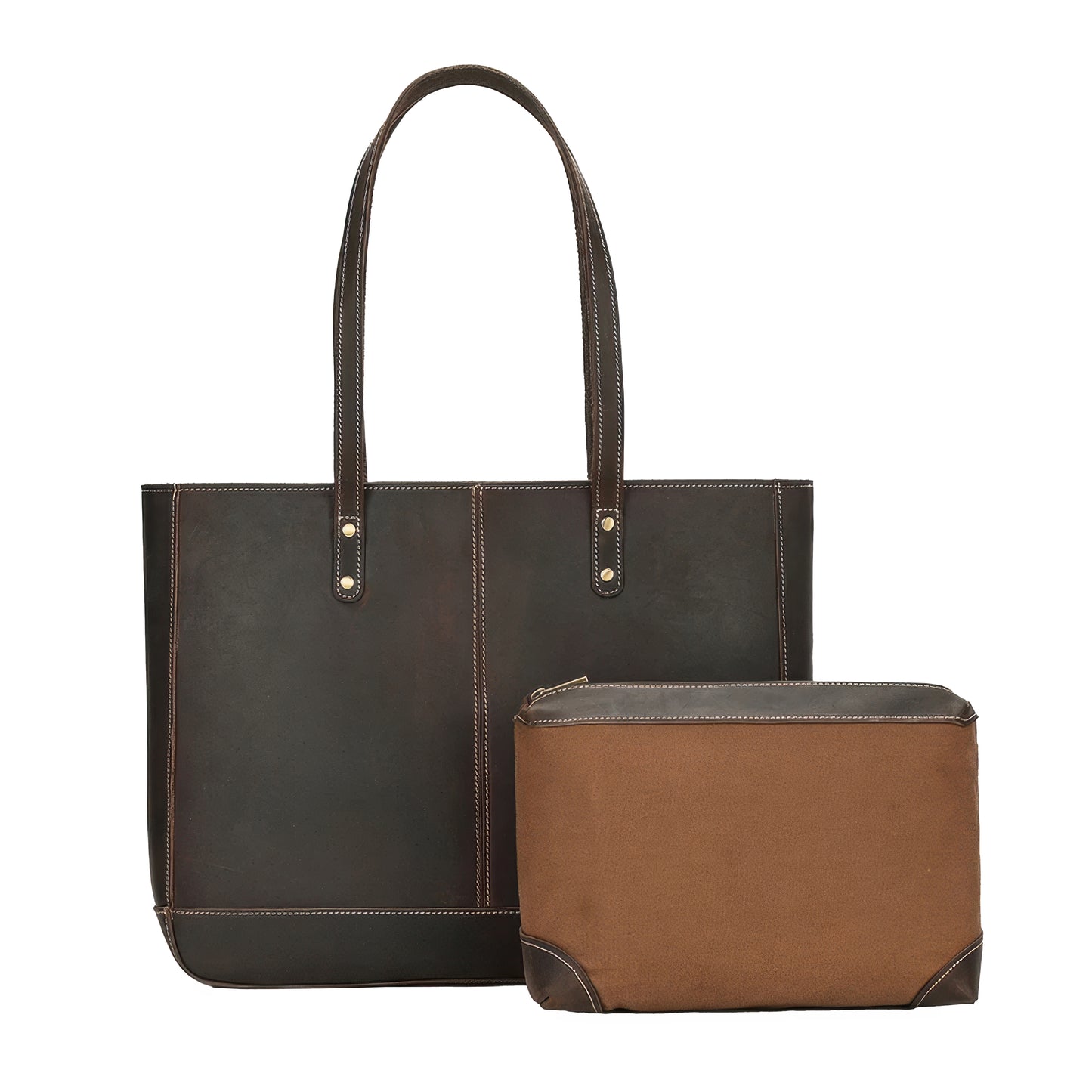 Sac a main cabas en cuir