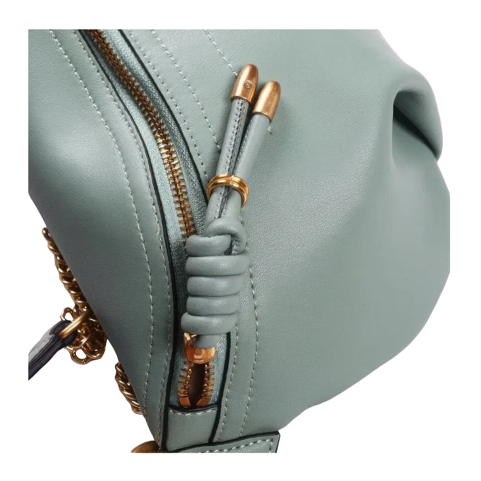 Sac banane cuir vert