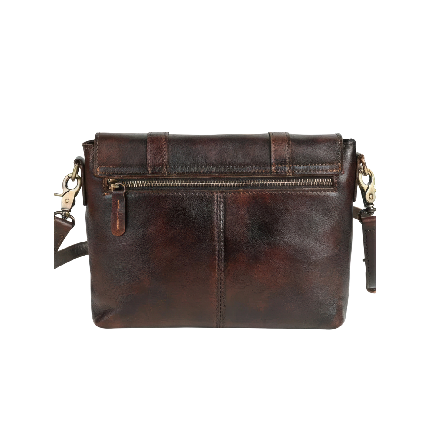 Sac besace femme marron cuir