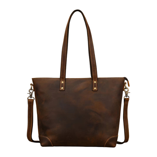 Sac cabas bandoulière femme cuir