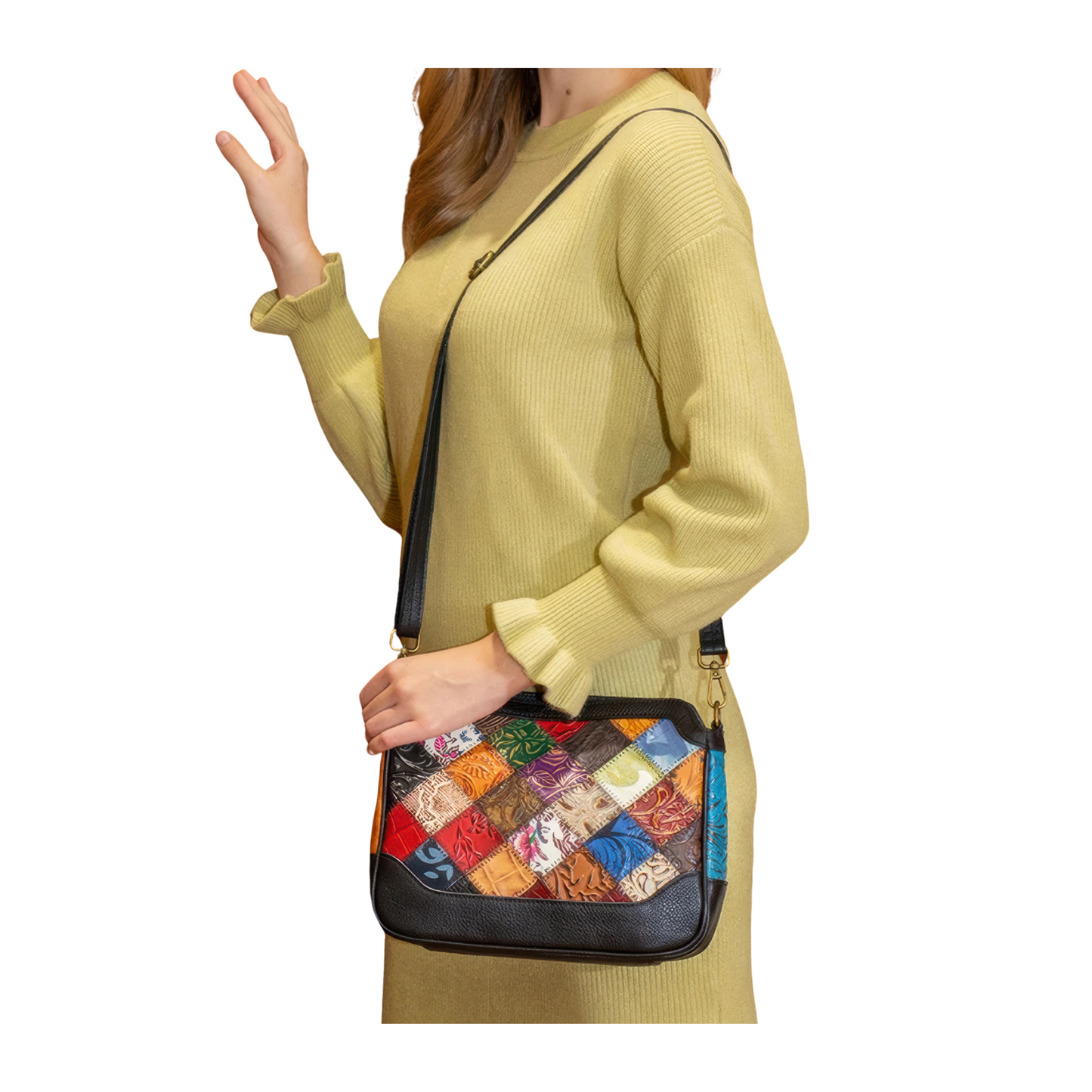 Sac cuir femme bandoulière pochette