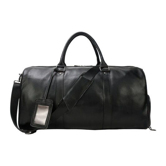 Sac de voyage cuir noir femme