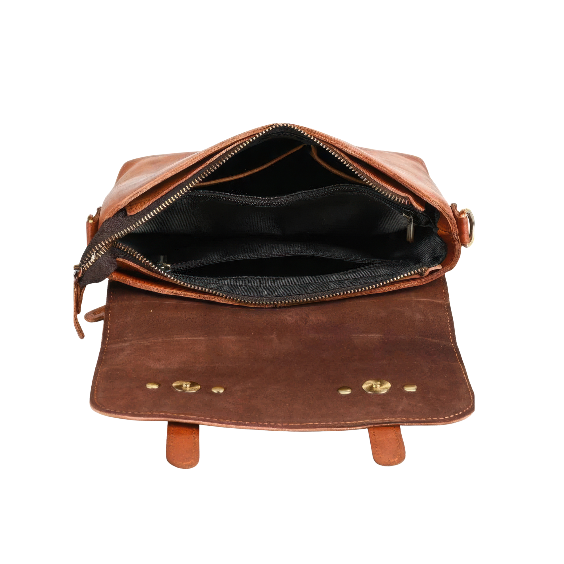 Sac en cuir femme besace marron