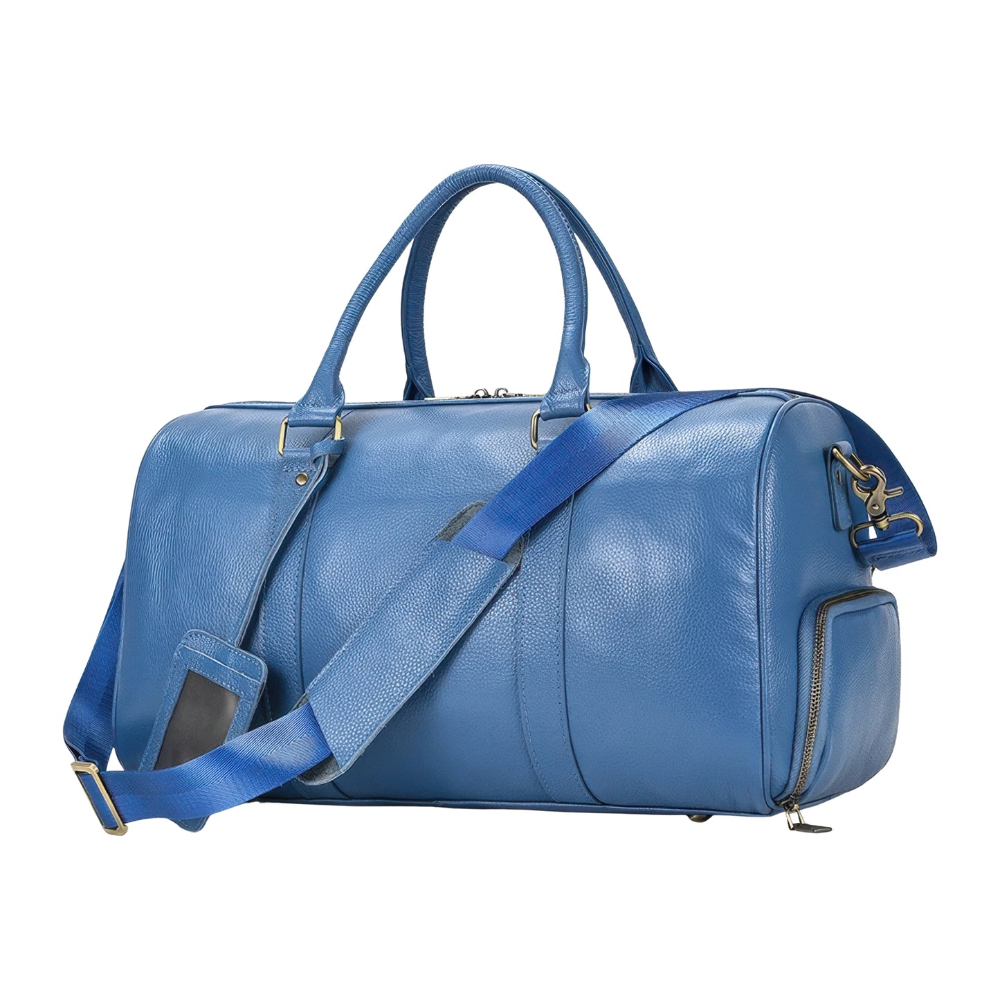Sacs voyage cuir femme bleu