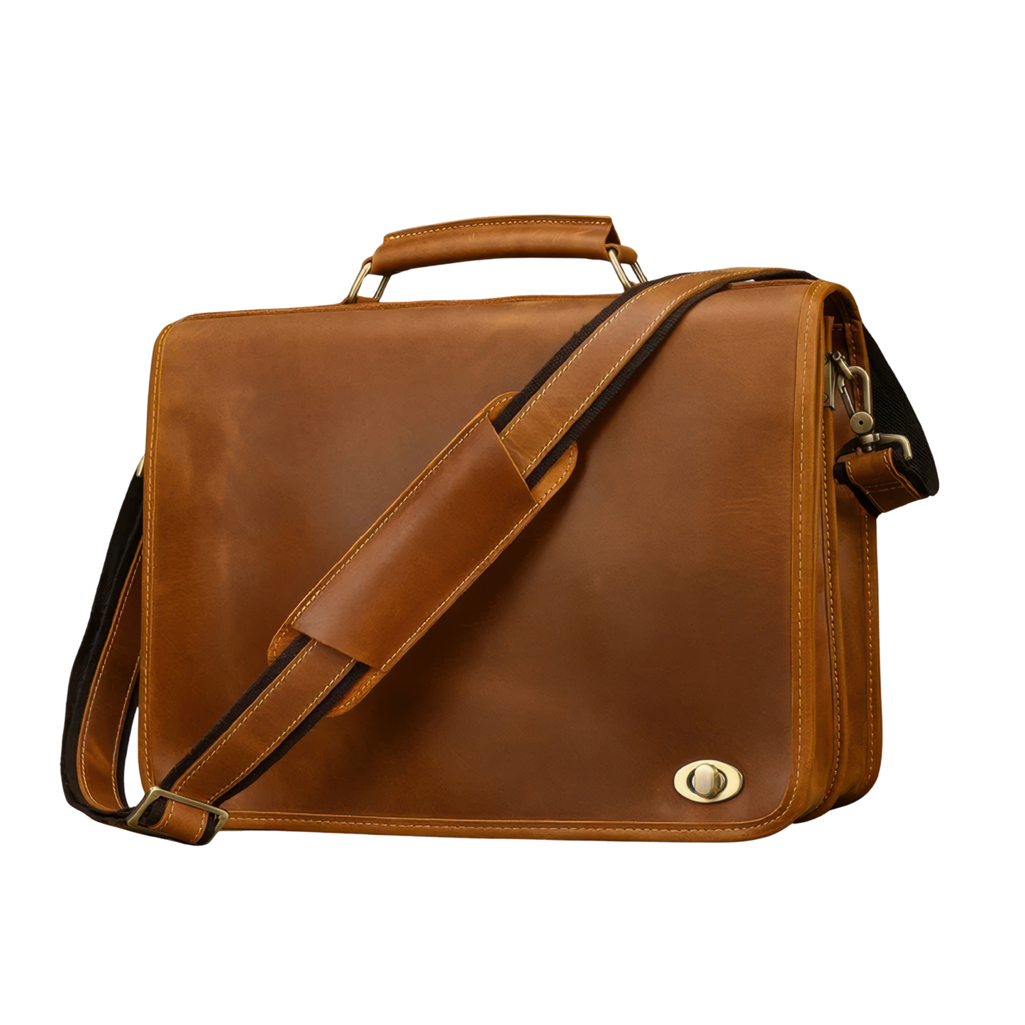 Serviette en cuir 2 soufflets