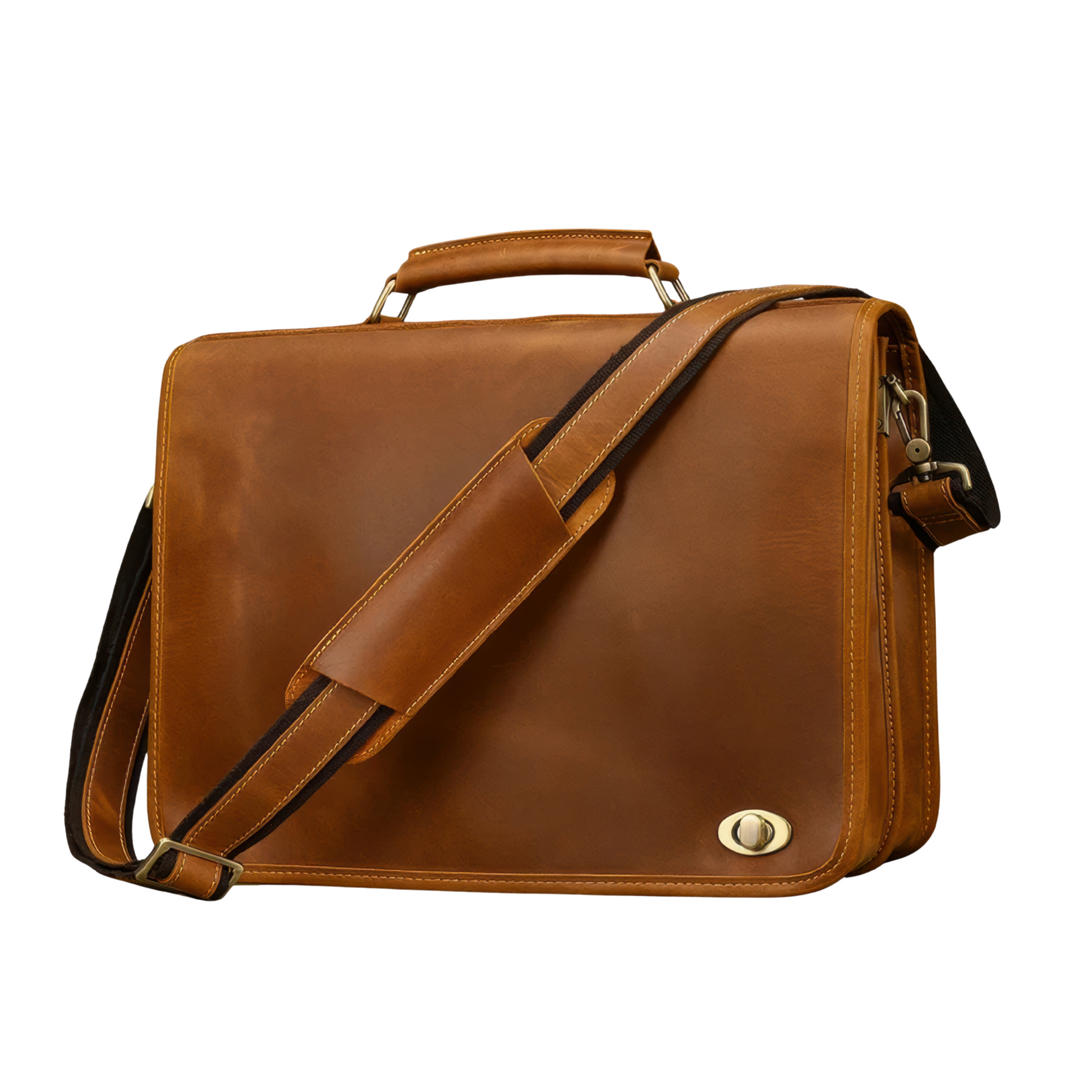 Serviette en cuir 2 soufflets
