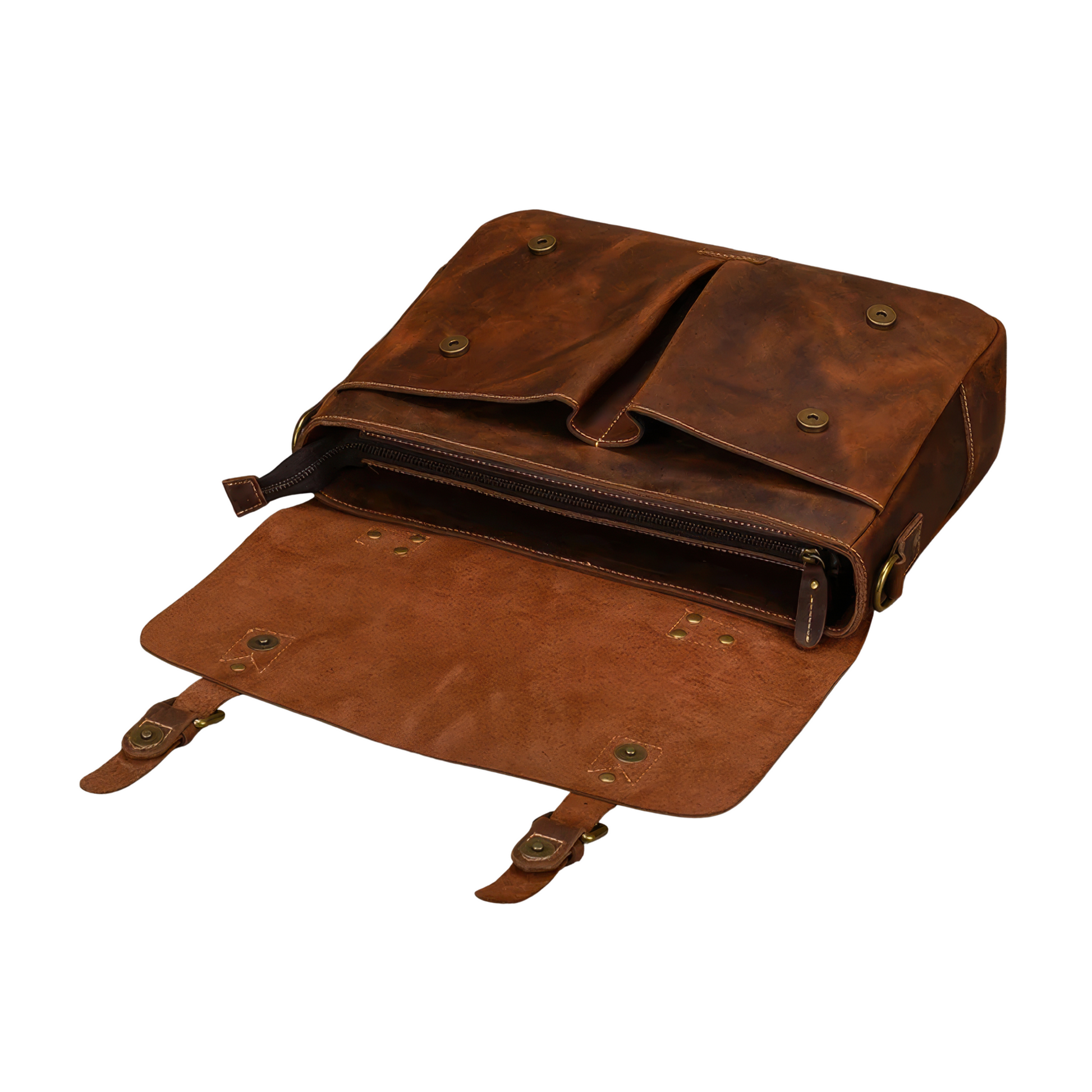 Serviette homme vintage cuir