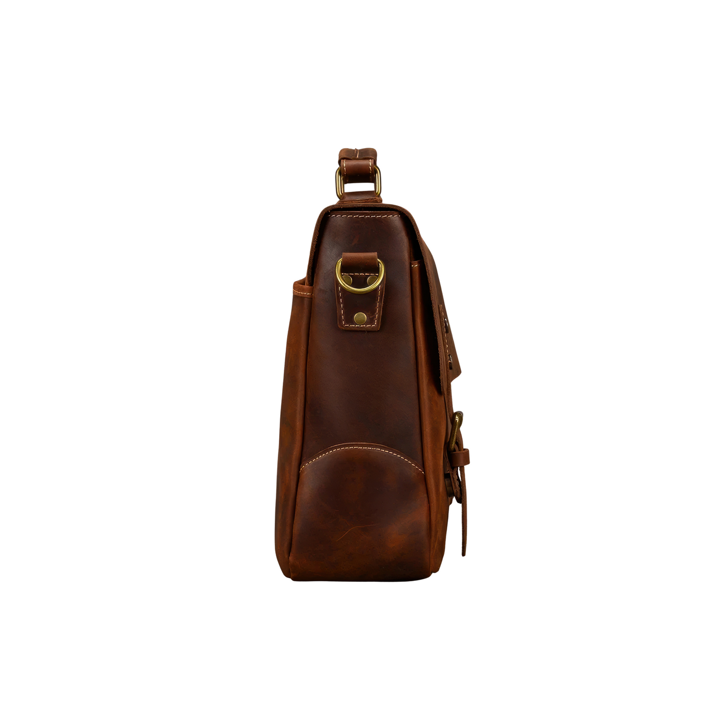 Serviette vintage cuir homme