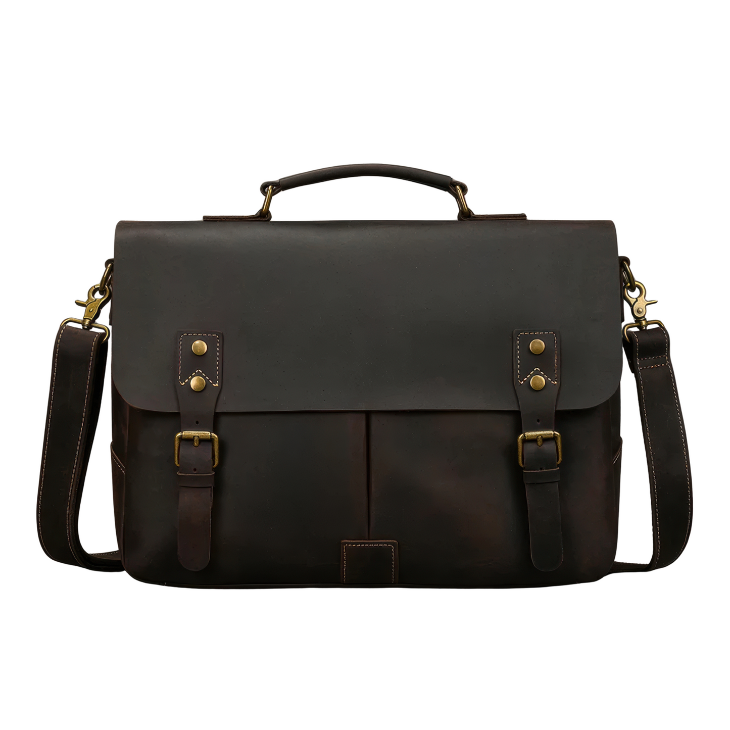 Serviette vintage en cuire pour homme
