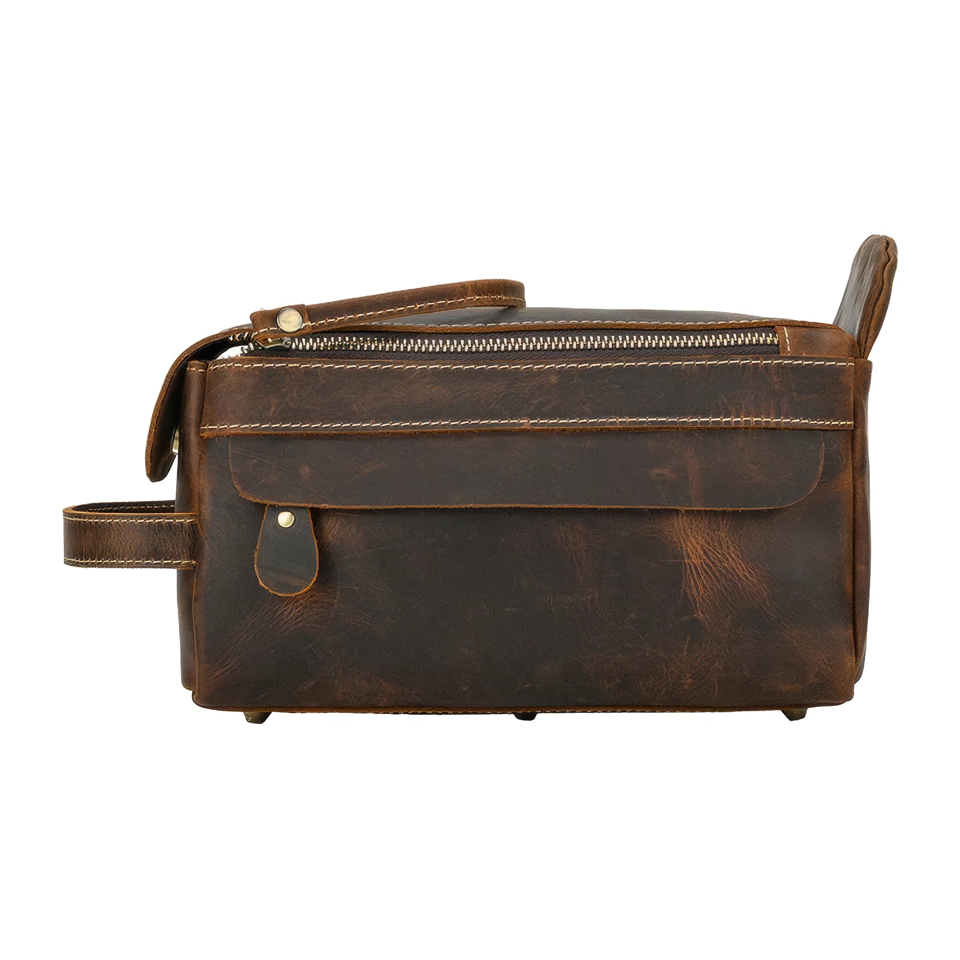 Trousses de voyage en cuir pour homme